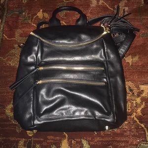 Stylish leather backpack